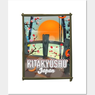 Kitakyushu Japan travel poster Posters and Art